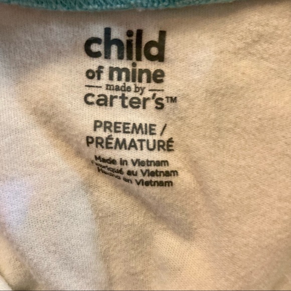 Child of Mine Boys Footed Pajamas Preemie 2 piece - Picture 6 of 11